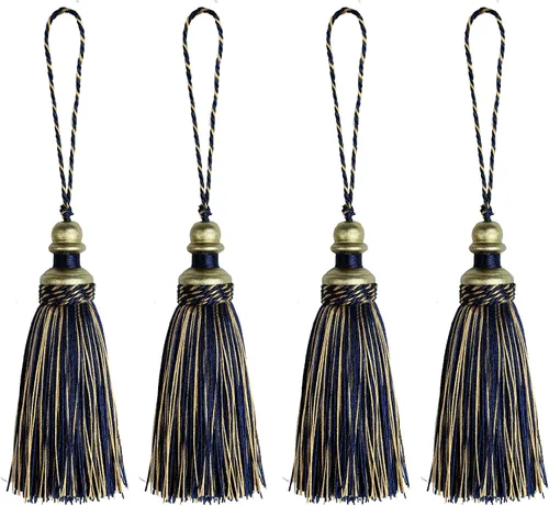 Vista 17 de 2 unidades de borla para llavero de 21 cm / 8 pulgadas con asas, borla artesanal hecha a mano, accesorios de bricolaje para decoración del hogar