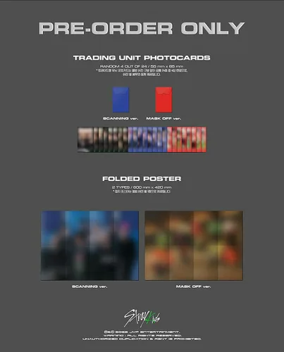Vista 7 de STRAY KIDS ODDINARY Mini álbum (versión estándar) (MASK OFF Ver. + 1ea TARJETA DE REGALO DE TIENDA) K-POP SELLADO