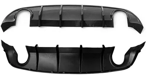 Vista 4 de SRT - Difusor de parachoques trasero estilo para Dodge Charger 2015-2022 – Patrón de fibra de carbono PP Lip – Compatible con GT, R/T, Scat Pack
