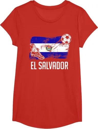 Vista 36 de Camiseta salvadoreña con bandera de fútbol salvadoreño