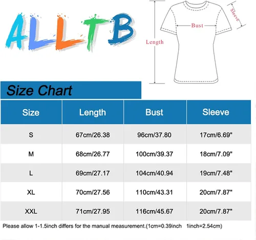 Vista 6 de ALLTB Treat People with Kindness - Camisa de mujer con bordado inspirador gráfico para profesoras, camisetas casuales de manga corta positivas