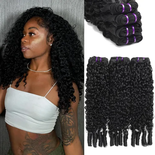 Vista 39 de Paquetes Bob Liso 3 Paquetes de Cabello Humano Corto 10, 10 y 10 Pulgadas, 100% Cabello Crudo Sin Procesar, Tejido Rápido, Color Negro Natural