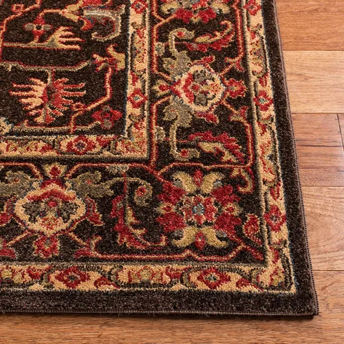 Vista 2 de SAFAVIEH Colección Mahal - Alfombra decorativa, 2'2" x 4', marrón y beige, diseño oriental tradicional, no desprende pelusa y de fácil cuidado