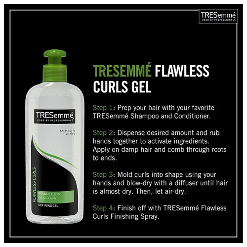 Vista 3 de Tresemme Flawless Curls Bouncy Curls - Gel definidor de rizos, 8 onzas