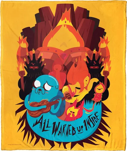 Vista 28 de Northwest Adventure Time - Manta de seda táctil, 50 x 60 pulgadas, Adventure Comic