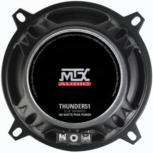 Vista 4 de MTX Par THUNDER51 5,25 "360w Altavoces Componentes de Audio para Coche/Multi-Mount Tweeters