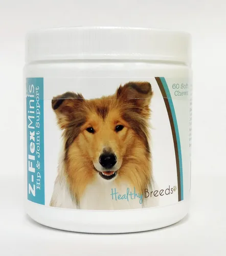 Vista 45 de Healthy Breeds Affenpinscher Z-Flex Minis - Masticables suaves para cadera y articulaciones, 60