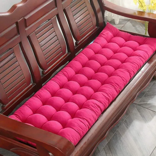 Vista 12 de Cojín para tumbona gruesa para silla de patio, cojín de asiento portátil, colchón, reclinable, almohadilla para sofá, banco, tatami (solo cojín) A