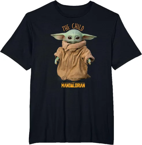 Vista 29 de Star Wars The Mandalorian Grogu The Child Photo Pose - Camiseta linda Negro