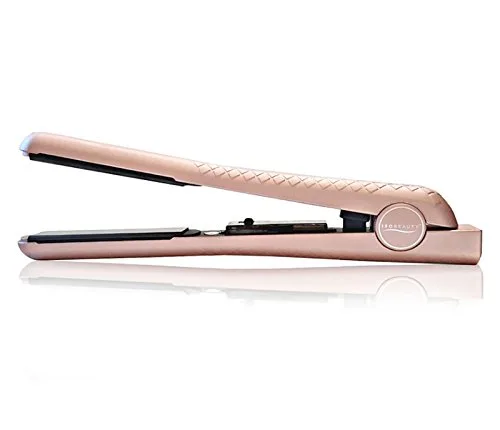 Vista 4 de Iso Beauty Diamond Collection Super Spectrum Pro - Plancha plana de cerámica de 1.25 pulgadas y control de temperatura ajustable de 180-450 °F (rosa)