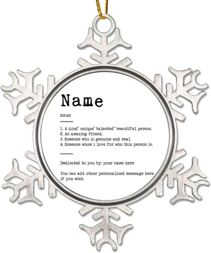 Vista 15 de Definición de sustantivo coño adorno colgante para árbol de Navidad, definición de coño, copo de nieve, adorno de árbol de Navidad, recuerdo