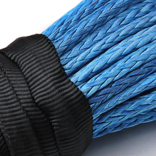 Vista 5 de Cable de cuerda sintética del torno con gancho para ATV UTV SUV KFI, recupero, repuesto, Azul