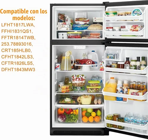 Vista 3 de 240364787 cubierta para bandeja contenedora Compatible con la unidad de cubierta de cajón de refrigerador Frigidaire