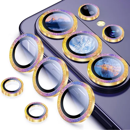 Vista 52 de Uyiton Protector de lente de cámara para Samsung Galaxy Z Fold 7 - Cubierta de pantalla trasera de vidrio templado de grado militar