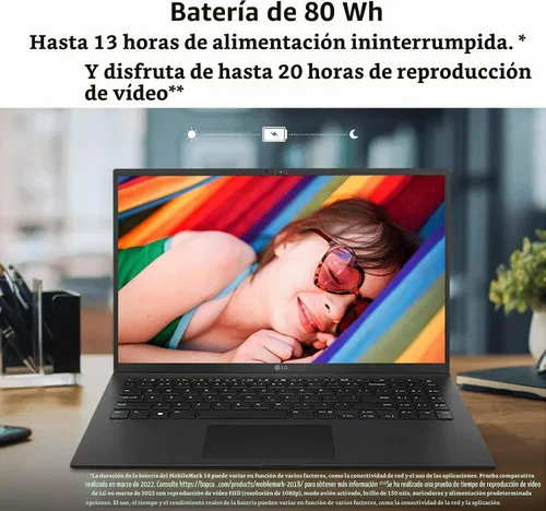 Vista 5 de LG gram (2022) Laptop 15Z90Q con pantalla táctil de 15.6", Intel Core i7 de 12ª generación, 16 GB de RAM, SSD de 512 GB, Windows 11, Gris