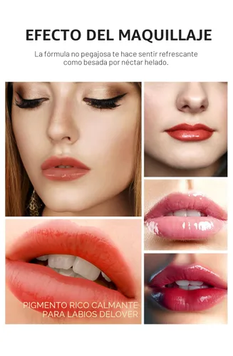 Vista 5 de LANGMANNI Juego de 12 piezas de colección de brillo de labios, maquillaje
