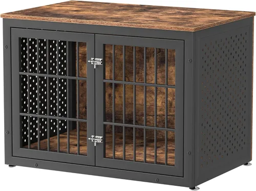 Vista 25 de rehomerance Jaula/Mueble de Servicio Pesado de 26" para Perros Pequeños, Perrera de Metal para Perros con Alta Ansiedad, Jaula para Mascotas a