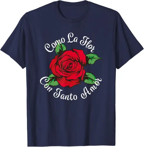 Vista 55 de Como La Flor - Bailar Cumbia - Mexican Rose Fiesta Regalo Camiseta Negro