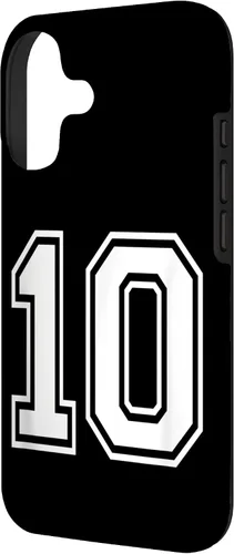 Vista 2 de Number 10 Varsity Style Bold Sports Birthday Case for iPhone 17