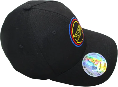 Vista 2 de Gorra Negra Béisbol Colombiana Negro, Negro