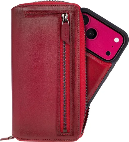 Vista 12 de Zippered Wallet Case for iPhone 18 Pro/17 Pro, RFID Protected 6 Card Slots Admiral Blue