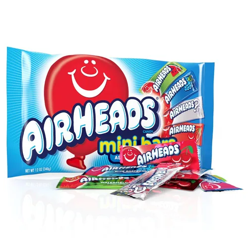 Vista 19 de Airheads Mini barras de caramelo, paquete variado de Taffy, bolsa de 80
