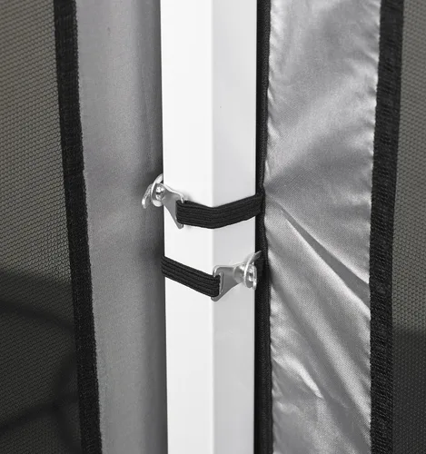 Vista 9 de E-Z UP Kit de pared lateral para cabina de comida, juego de 4, se adapta a toldo de pierna recta de 10 x 10 pies (toldo/refugio no incluido)