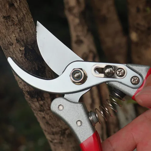 Vista 5 de Garden Shears - Tijeras de podar de mano profesionales, tijeras de podar de derivación resistentes (rojo)