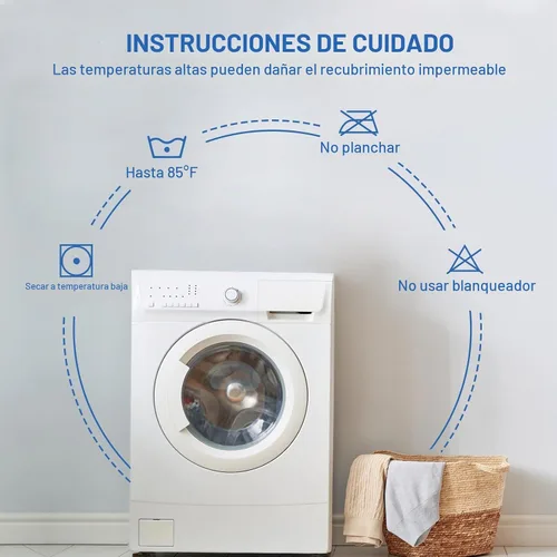 Vista 7 de MUXHOMO Protector de colchón Twin, funda de colchón acolchada Twin 100% impermeable, protector de colchón tipo almohadilla silencioso, suave