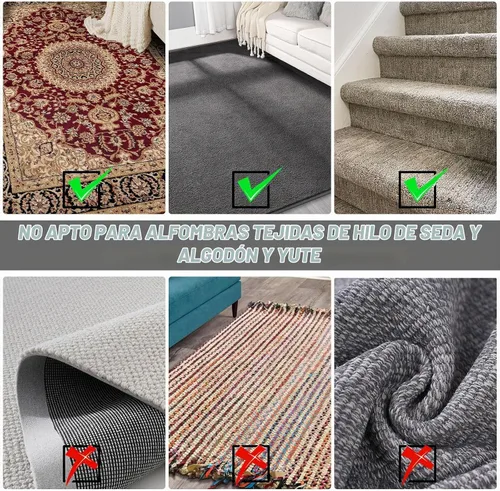 Vista 6 de Rastrillo de alfombra B-Land para depilación de mascotas, escoba raspadora de alfombras reutilizable Pet Hair Remover with 60” Adjustable Long