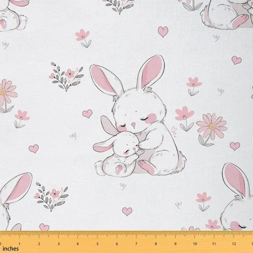 Vista 48 de Tela con Estampado de Corazones Rojos Romántico Tema del Día de San Valentín DIY Costura Manualidades Manualidades por Yarda Chic Corazones de Amor