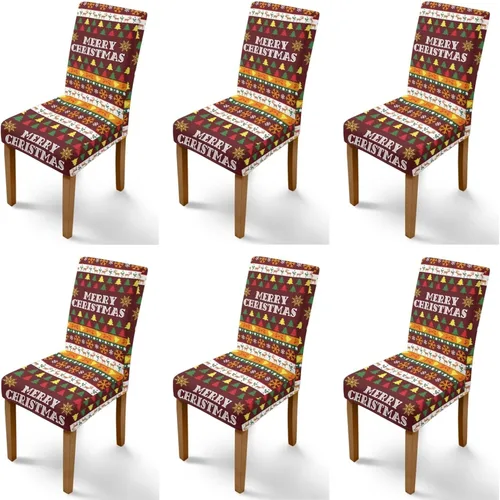 Vista 36 de Rnyleeg Juego de 1 fundas para sillas de comedor de Navidad, fundas para sillas de comedor, diseño étnico, diseño étnico, suave, lavable, para Arco