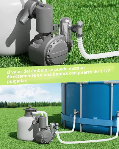 Vista 5 de SHAPON Válvula de émbolo de piscina compatible con piezas y accesorios