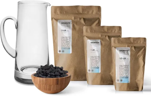 Vista 8 de wellness hut - Piedras de shungite - Auténticas rocas de carelia de nivel III para infusión de agua potable, minerales naturales con alto contenido