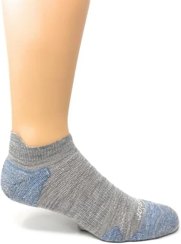 Vista 8 de Warrior Alpaca Socks - Calcetines tobilleros acolchados Max Endurance - Colección Comfort - Unisex Gris / Negro