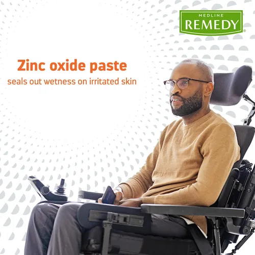 Vista 6 de Medline Remedy Crema protectora de piel con óxido de zinc clínico (tubo de 4 oz), aroma a vainilla, crema para sarpullido de pañales, cuidado
