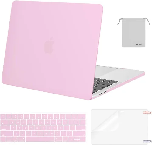 Vista 44 de MOSISO - Carcasa rígida de plástico, cubierta de teclado, protector de pantalla y bolsa de almacenamiento para MacBook Pro 13 pulgadas/33 cm
