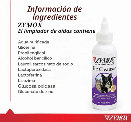 Vista 6 de Pet King Brands ZYMOX - Solución para oídos con hidrocortisona al 0,5% y limpiador de oídos