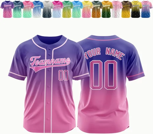 Vista 15 de Camiseta de béisbol personalizada, nombre de béisbol personalizado, logotipo de número, camiseta de béisbol personalizada para hombres, mujeres
