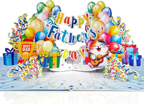 Vista 9 de CUTPOPUP - Impresionantes tarjetas para el día del padre, tarjetas de cumpleaños para hombres, regalos de idea 3D para él, tarjetas de cumpleaños