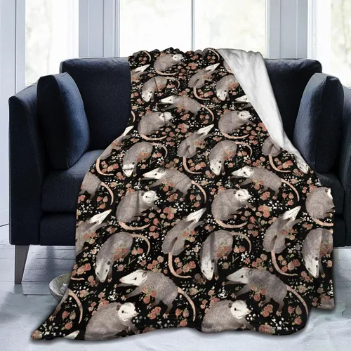 Vista 10 de Manta de franela con patrón de ciervo y oso, 50x40 pulgadas, unisex para adultos y niños, para todas las estaciones, estilo Art Deco