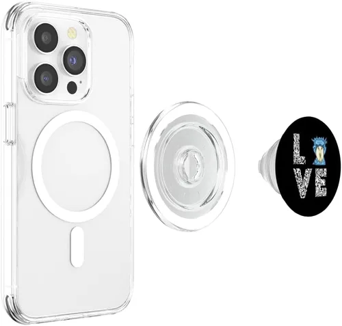 Vista 4 de Shoebill Love Leopard African Stork Bird Lover Shoebill Bird PopSockets MagSafe PopGrip para iPhone