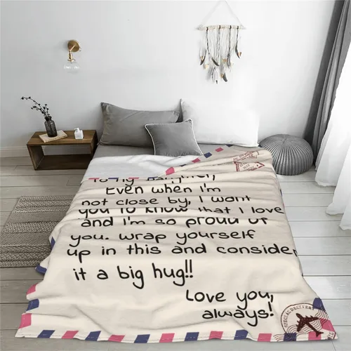 Vista 4 de Regalos para hija, regalo para hija de mamá, regalos de cumpleaños para hija adulta de papá, manta de franela única para mi hija para Navidad, manta