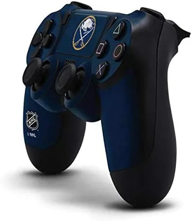 Vista 2 de Skinit Decal Gaming Skin Compatible with PS4 Pro/Slim Controller - Officially Licensed NHL Buffalo Sabres Distressed Design