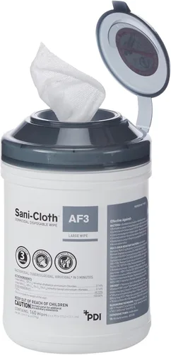Vista 2 de Sani-Cloth AF3 Toallitas desinfectantes desechables sin alcohol - 160 toallitas