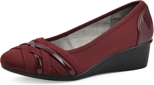 Vista 10 de Cliffs de White Mountain - Zapatos con cuña de ballet con acolchado para mujer Bowie Negro/Nylon