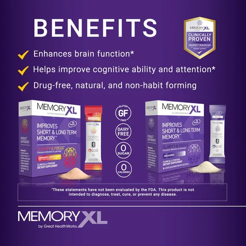 Vista 4 de MemoryXL, Treonato de Magnesio L: Suplemento cerebral para la memoria y la concentración; Magtein®, Fosfatidilcolina, Mezcla de vitaminas. Mejora