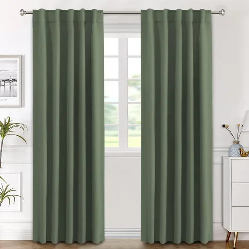 Vista 115 de H.VERSAILTEX Cortinas Opacas con Aislamiento Térmico, Paneles de Tratamiento de Ventanas que Oscurecen la Habitación, Cortinas Opacas para Sala