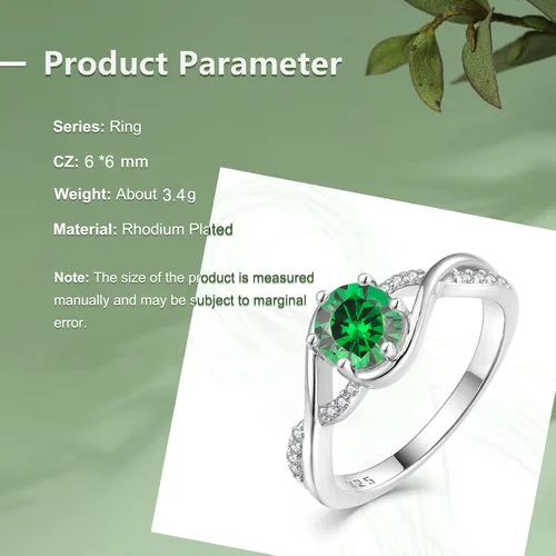 Vista 6 de CARICY Infinity Promise - Anillo de plata de ley 925 con circonita cúbica para mujer, anillos de compromiso, boda
