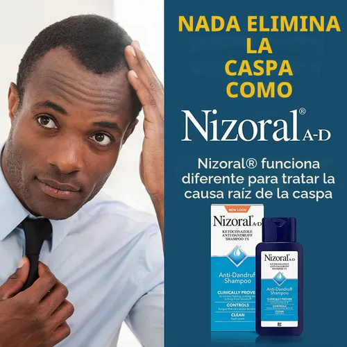 Vista 8 de Nizoral Champú anticaspa 7oz y cepillo masajeador cuero cabelludo paquete